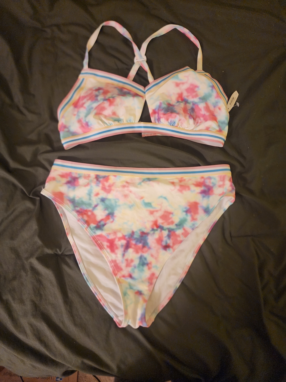 Adore Me Tie-Dye Pastel Multicolor Bikini Set
